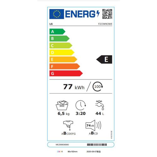 LG F2J3WN3WE Veš mašina, Kapacitet pranja 6.5 kg, 1200 rpm, AI DD™, Smart Diagnosis™, Dubina 44 cm slika 11