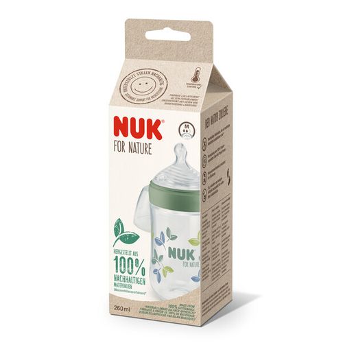 NUK plastična bočica For Nature bočica 260ml temp M multicolor 10216302 slika 2