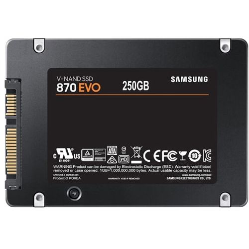 Samsung SSD 870 EVO Series 250 GB SATAIII 2.5'', r560MB/s, w530MB/s, 6.8mm, Basic Pack slika 4