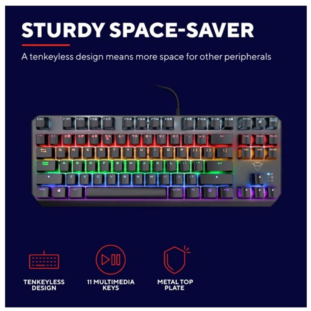 Trust GXT834  meh. tastatura TKL Callaz slika 4
