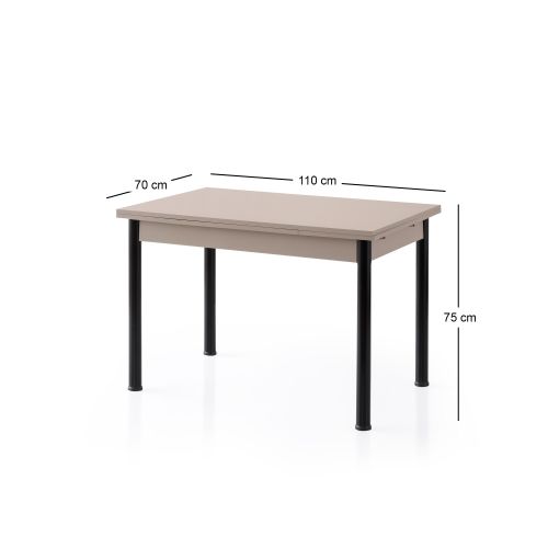 Polo - 1300 Light Mocha Extendable Dining Table slika 8