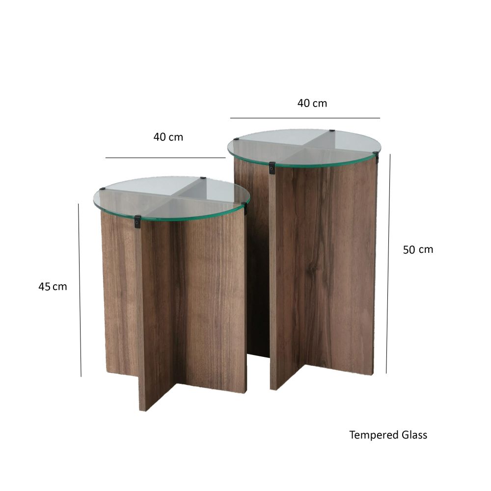 Lily - Set od 2 Stolića za Gniježđenje od Oraha slika 9