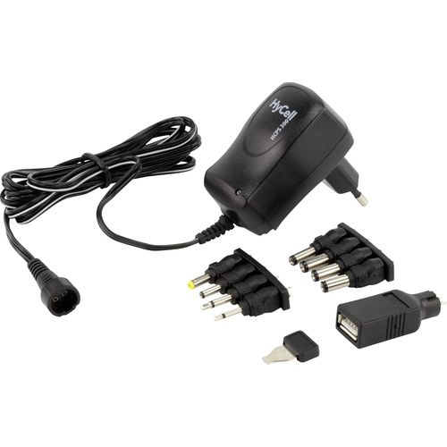 HyCell 1201-0006 plug-in napajanje, podesivi 3 V/DC, 4.5 V/DC, 5 V/DC, 6 V/DC, 7.5 V/DC, 9 V/DC, 12 V/DC 600 mA 7.2 W slika 3