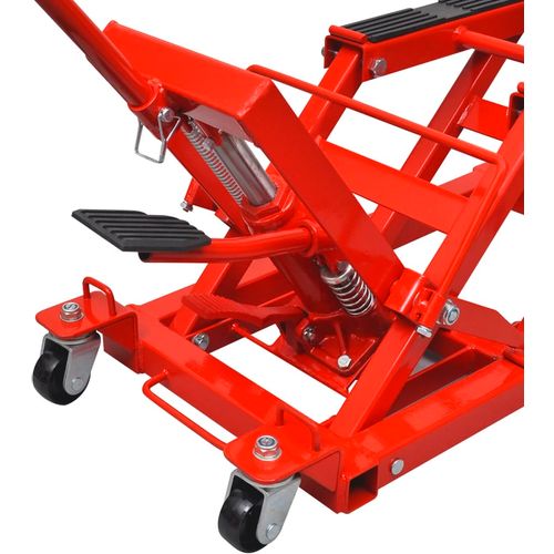 Crvena hidraulična dizalica za motocikl/četverokotač do 680 kg slika 24