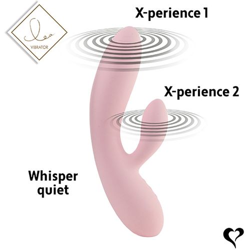 Rabbit vibrator FeelzToys - Lea, nježno ružičasti slika 7