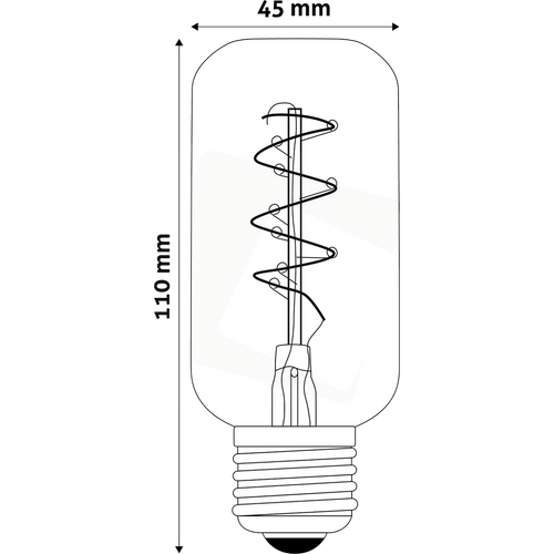 Avide Sijalica, LED 4W, E27, 2700K, 360°, 230V AC, toplo bijela - T45 4W E27 slika 4