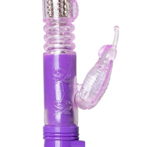 Rabbit vibrator Easytoys Butterfly - ljubičasti slika 4