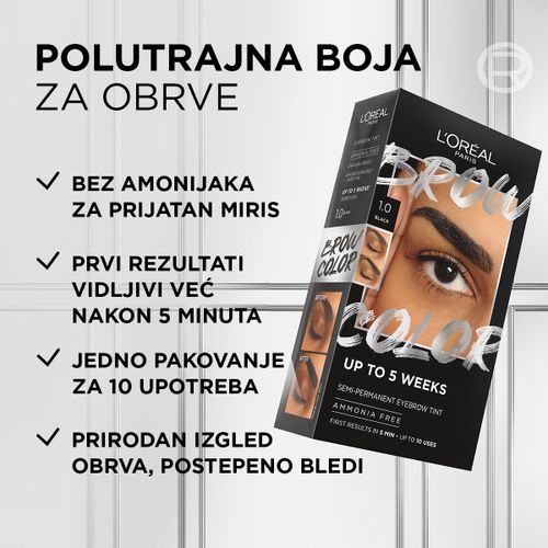 L'Oréal Paris Brow Color polutrajna boja za obrve 6.0 Light Brunette​ slika 3