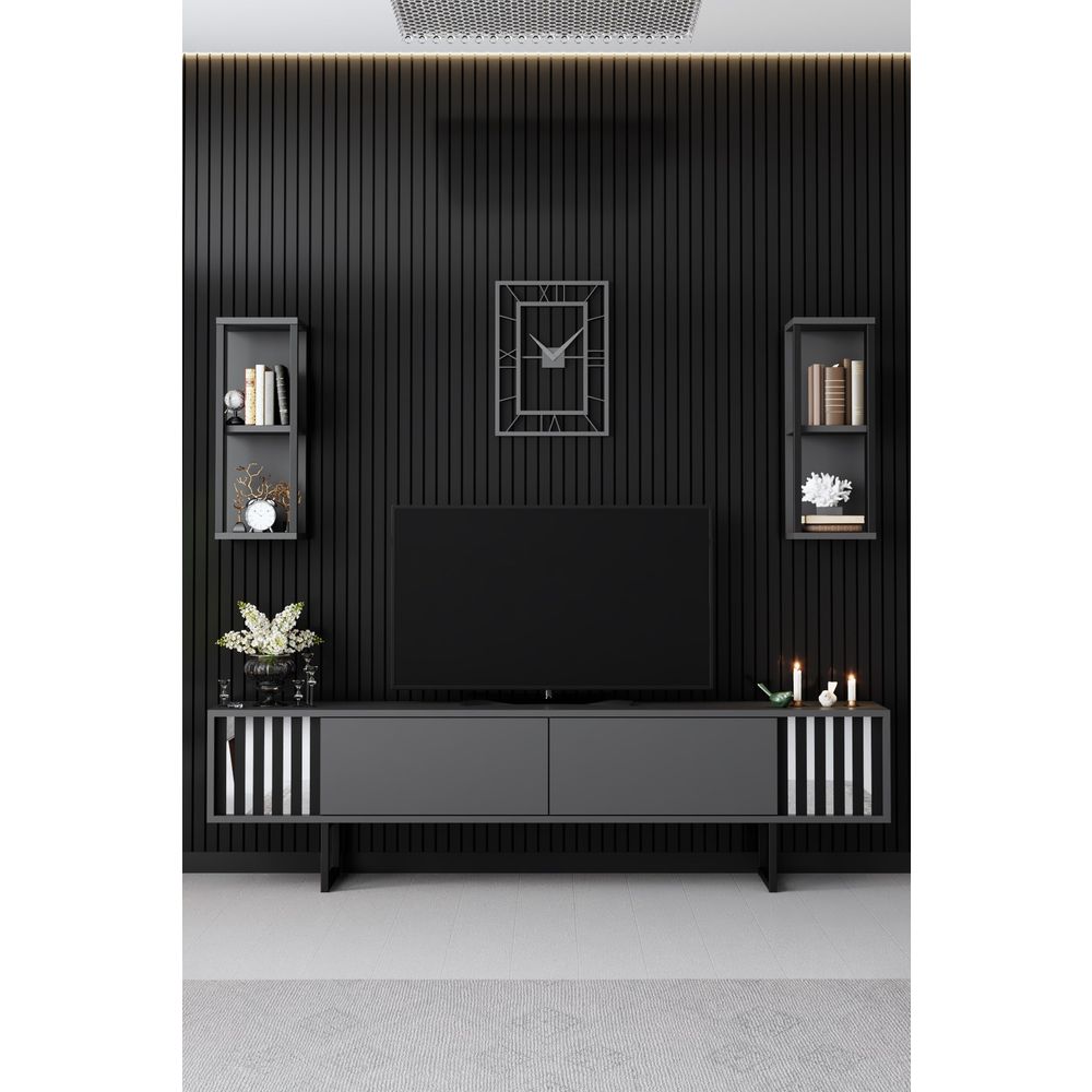 Chrome Line - Antracitna, Crna Antracitna TV Jedinica slika 2