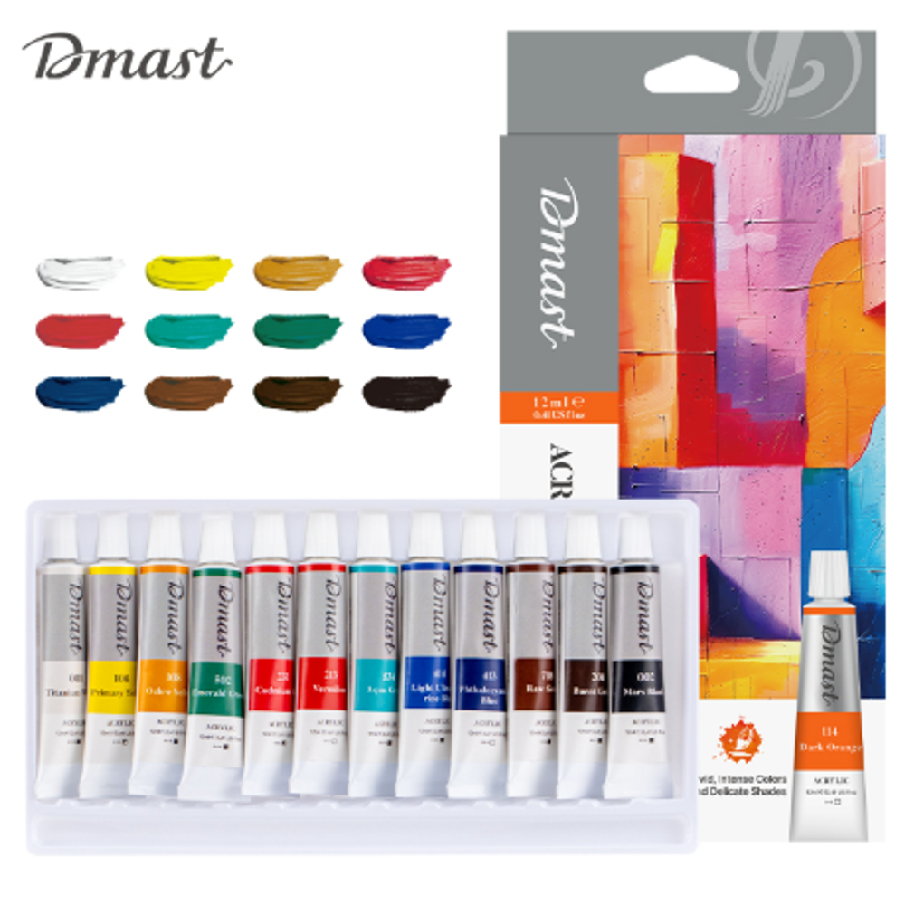 Akrilne boje profesionalne 12ml DMAST-PEBEO EC331-12 slika 1