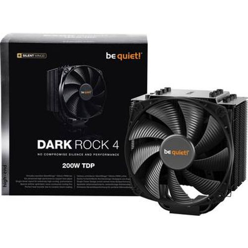 be quiet! BK021 Dark Rock 4 [with LGA-1700 Mounting Kit], 200W TDP, 135mm PWM fan, 21.4dB(A) at maximum fan speed, Thermal grease, mounting set for Intel and AMD slika 1