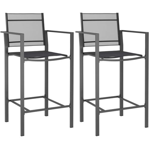Barske stolice od tekstilena 2 kom antracit slika 1