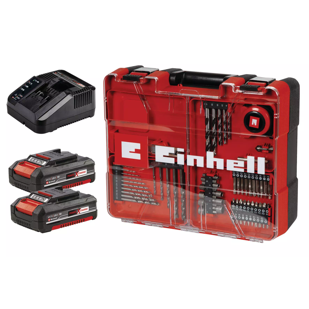 Einhell PXC aku bušilica TE-CD 18/40 Li-i +69 Kit (2x2,0 Ah+ punjač) slika 2