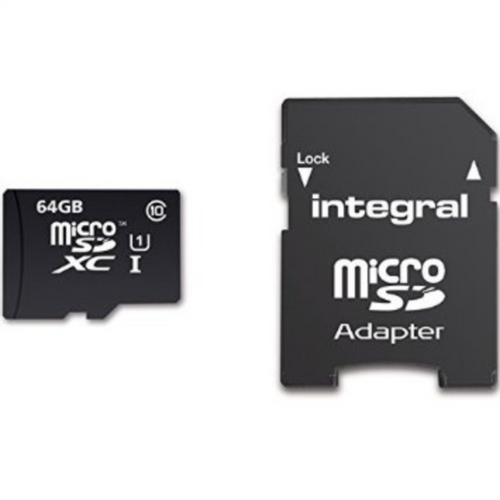 INTEGRAL Micro SDXC kartica od 64GB class10 90MB/s s SD adapterom slika 2