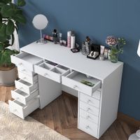 BJ106 - 2881 White Make-Up Table