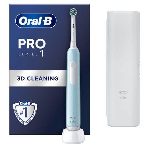 Oral-B električna četkica  PRO 1 CARIBBEAN BLUE + putna torbica slika 1