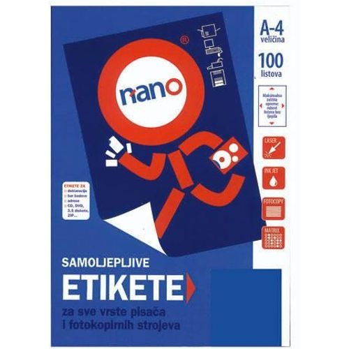 Etikete za laserske i ink-jet pisače Nano, N-206, 67x48 mm, 100/1 slika 2