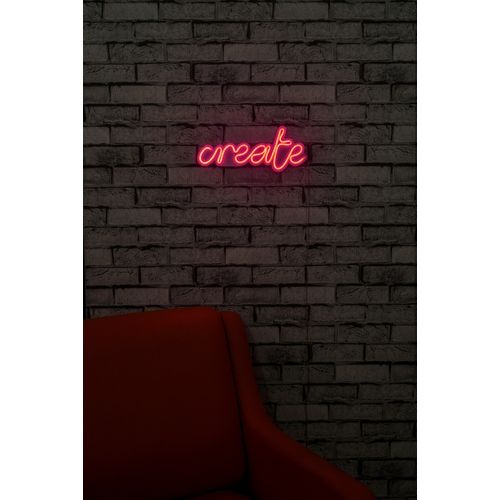 Wallity Ukrasna plastična LED rasvjeta, Create - Pink slika 12