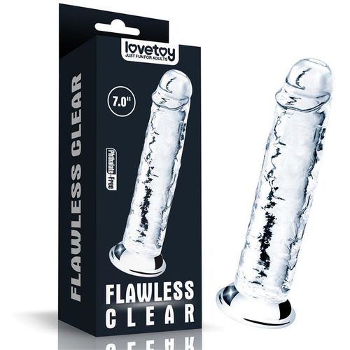 Lovetoy Flawless prozirni dildo 18cm slika 4