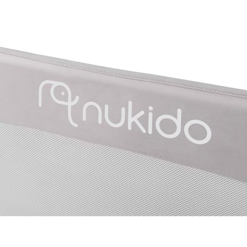 Nukido sigurnosna ogradica za krevet 180 x 42 x 35 cm siva slika 5