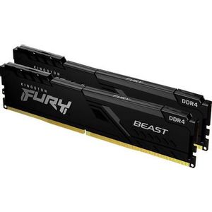 Kingston KF436C18BBK2/64 DDR4 64GB (2x32GB) 3600MHz [FURY BEAST], Non-ECC UDIMM, CL18 1.35V, 288-Pin 2Rx8, Memory kit w/Heatsink