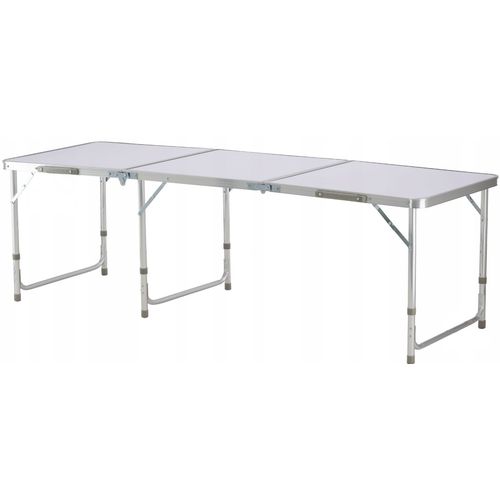 Sklopivi prenosivi stol 180 cm - Bijela slika 1