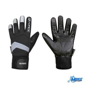 Force Zimske rukavice za biciklizam Black