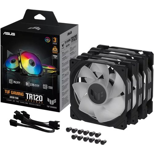 Asus TUF GAMING TR120 ARGB REVERSE BLACK 3IN1 ventilator slika 1