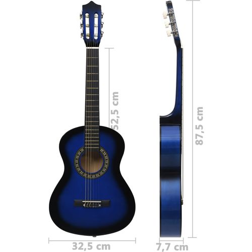 Klasična gitara za početnike i djecu plava 1/2 34" slika 9