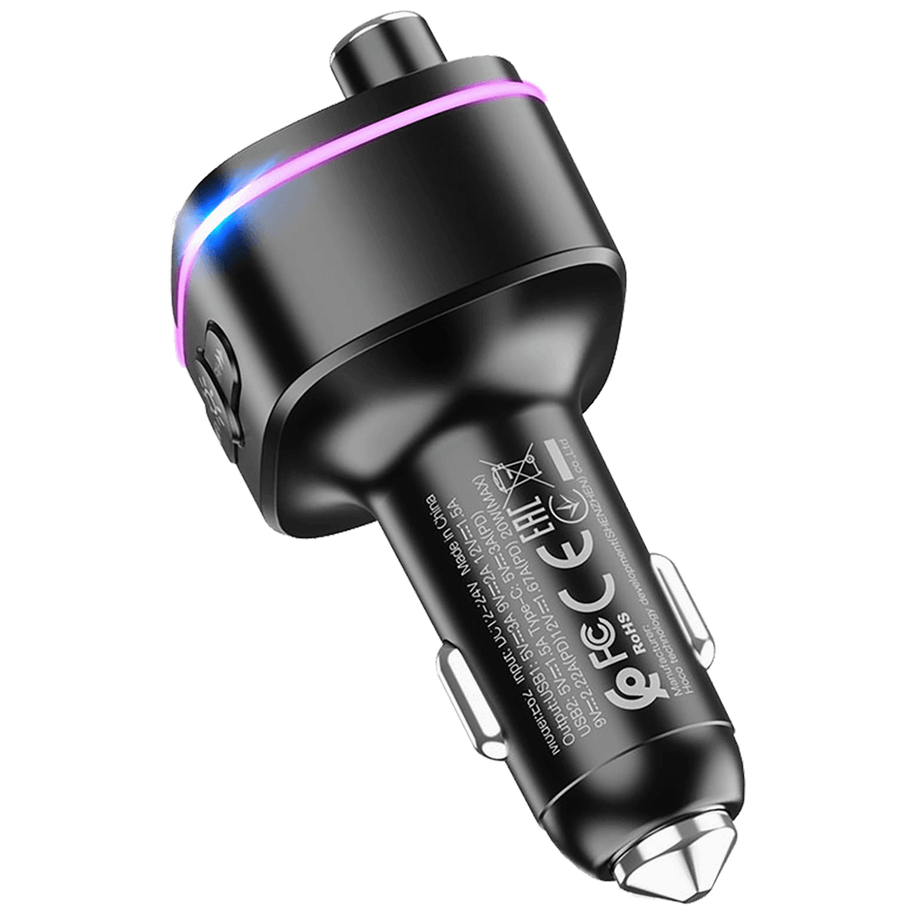 hoco. FM modulator, E62,Bluetooth,12/24 V,2xUSB, 1xUSB-C,PD20W - E62 Fast slika 4