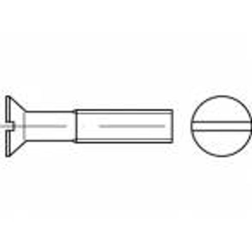 TOOLCRAFT TO-5452581 upušteni vijci M1.6 6 mm utor mjed 100 St. slika 1