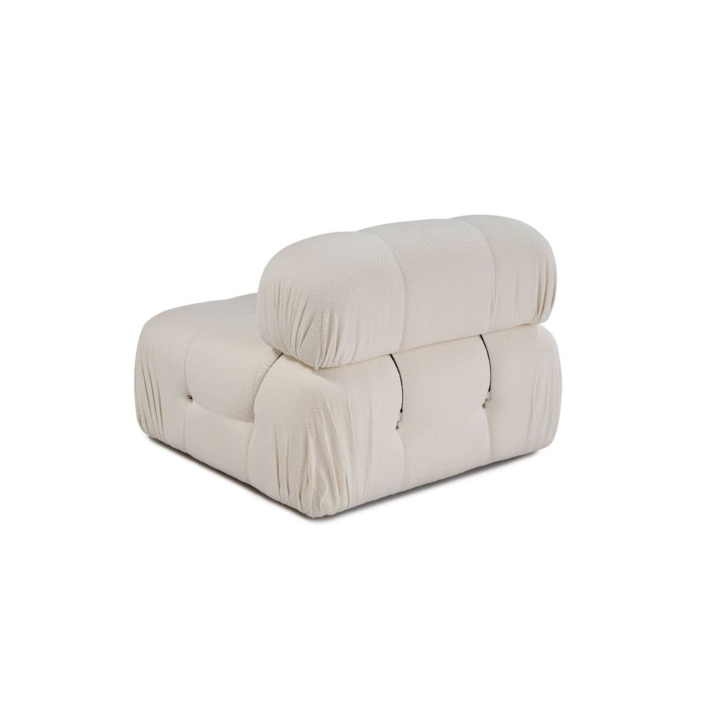 Bubble O1 - Bež Bijeli Sofa za Jednu Osobu slika 9