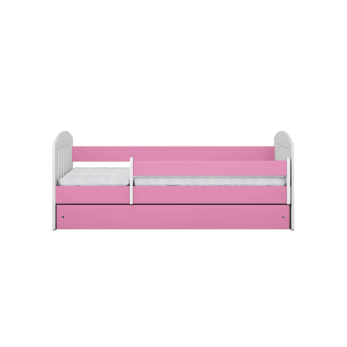 Drveni Dečiji Krevet Classic Sa Fiokom - Rozi - 160x80cm slika 3