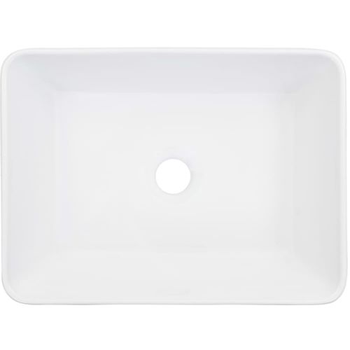 Umivaonik 40 x 30 x 13 cm keramički bijeli slika 3