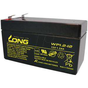 LONG Baterija 12V, 1.2Ah, WP1.2-12 