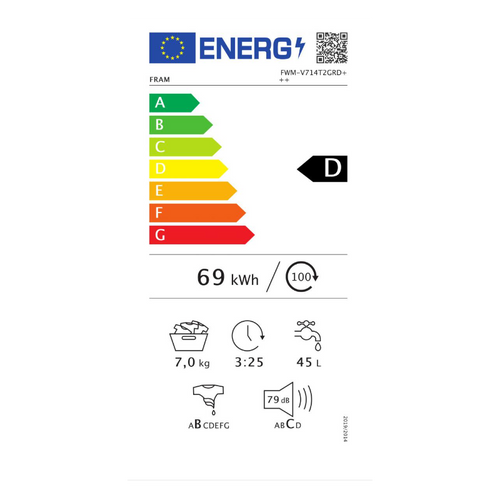 FRAM Perilica Rublja FWM-V714T2GRD+++ - Zelena slika 8