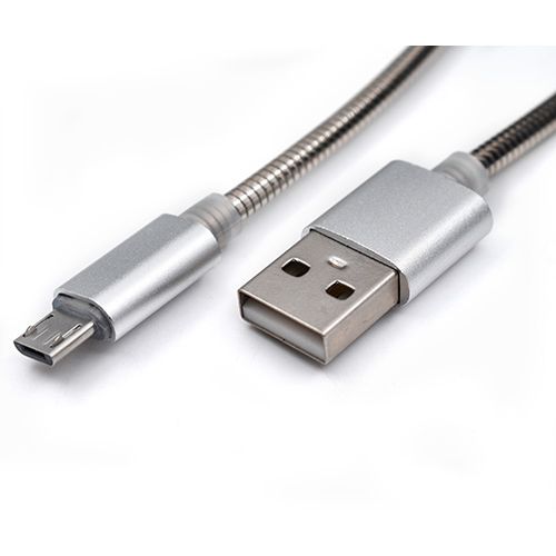 USB metalni kabl na Mikro 1m MAB-K010 Silver slika 1