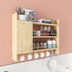 Knerr - Oak Oak Kitchen Shelf