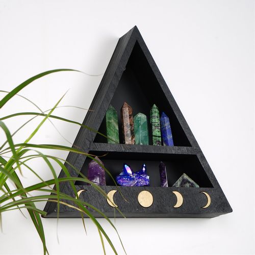 Cry001-S Black Wall Shelf slika 2