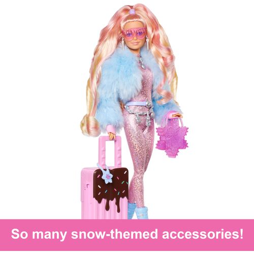 Barbie Extra lutka na putovanju - Snijeg (plava) slika 3