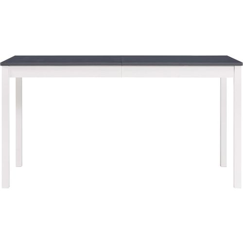 Blagavaonski stol bijelo-sivi 140 x 70 x 73 cm od borovine slika 8