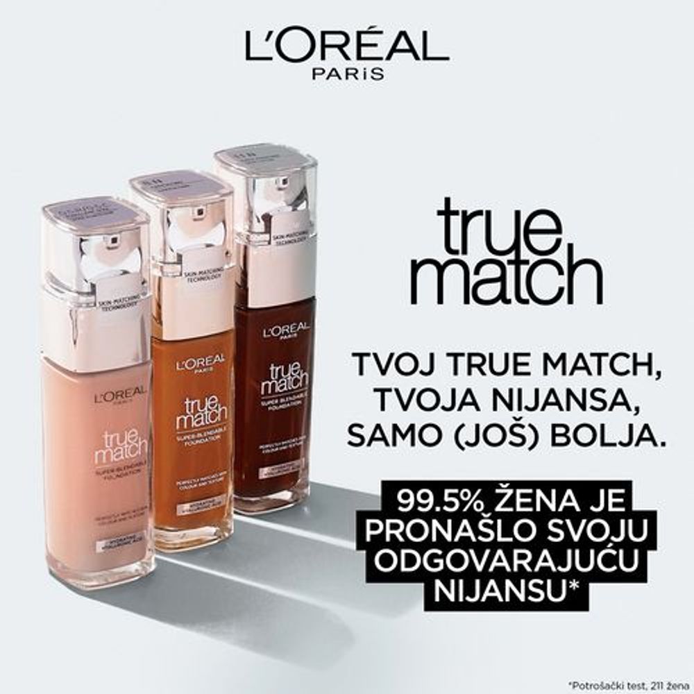 L'Oréal Paris True Match Tečni puder 2R2C2K Rose Vanilla slika 3