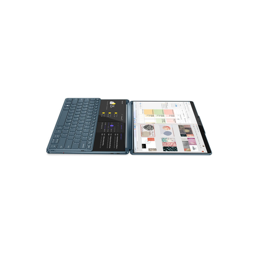 Lenovo 83FF002TRM Yoga Book 9 13IMU9 (Tidal Teal, Aluminium) 12-Core Ultra7 155U (2P+10E) 4.8GHz/12MB 32GB DDR5 1TB-NVMe 2x 13.3" 2.8K (2880x1800) OLED 400n DolbyVision Glass Touch DigitalPen3 WC-5MP+IR Iris-Xe WiFi A/X BT5.1 3xTB4 UK-key 80Wh 1.34kg W11P +BT/M+Folio Stand slika 10