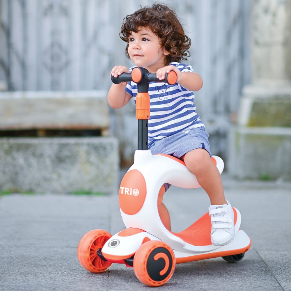 Lorelli Romobil sa svjetlećim točkovima Trio 2U1, Beige slika 9