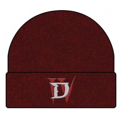 Diablo IV A New Threat Beanie Dark Red slika 1