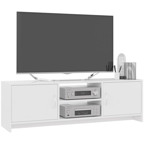 TV ormarić od iverice visoki sjaj bijeli 120 x 30 x 37,5 cm slika 32