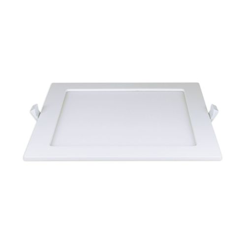 LED panel 18 W, kvadratni, ugradna montaža, 2700 K (toplo bijela boja svjetla), 1380 lm, Ra> 80, 20.000 h, promjer svjetiljke: 220 mm, promjer otvora za montažu: 200-210 mm, materijal: PC, 165-265 V~ 50-60 Hz slika 1