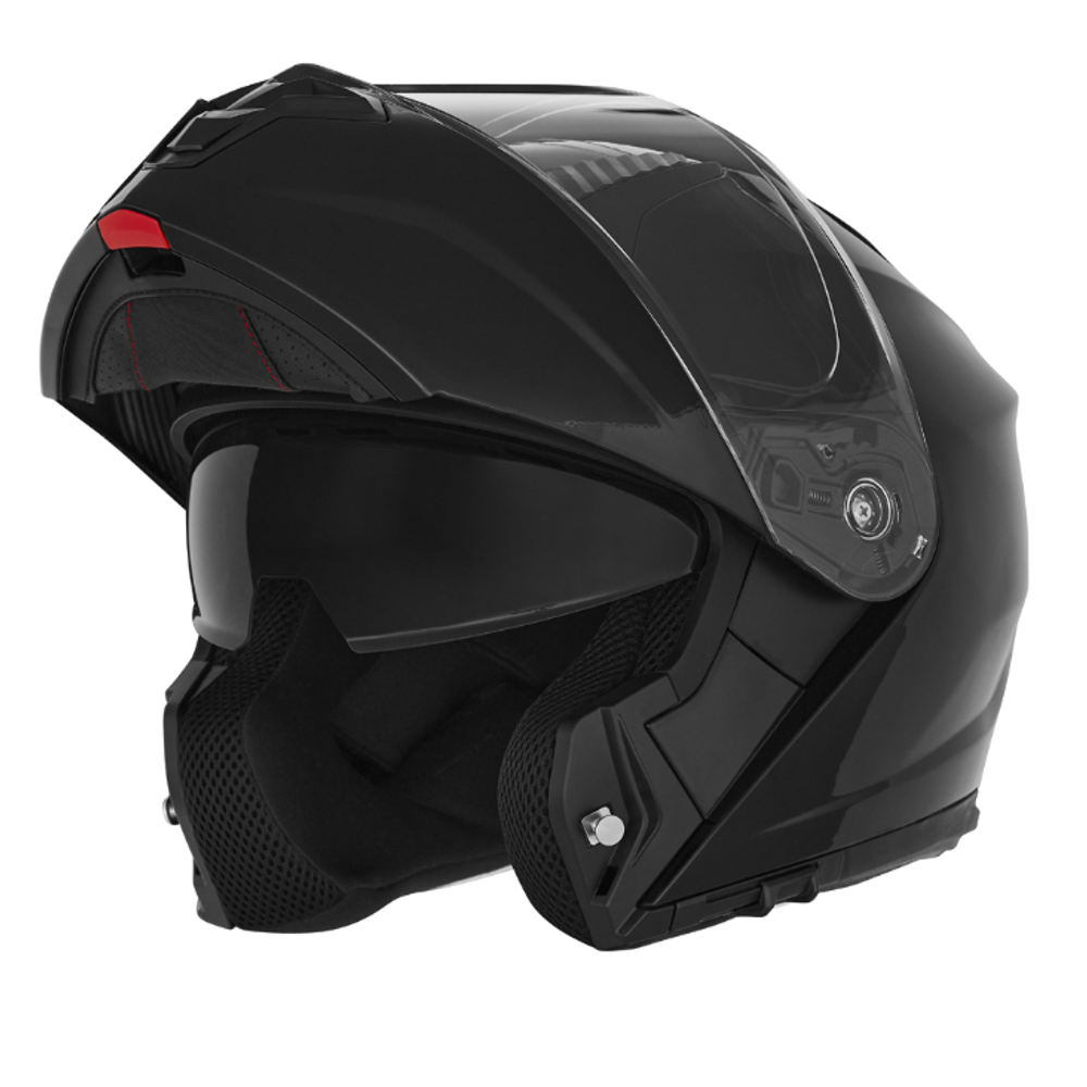Modularna - flip up kaciga za motor M vel. NOX Y966 N968 - Sjajna Crna slika 2