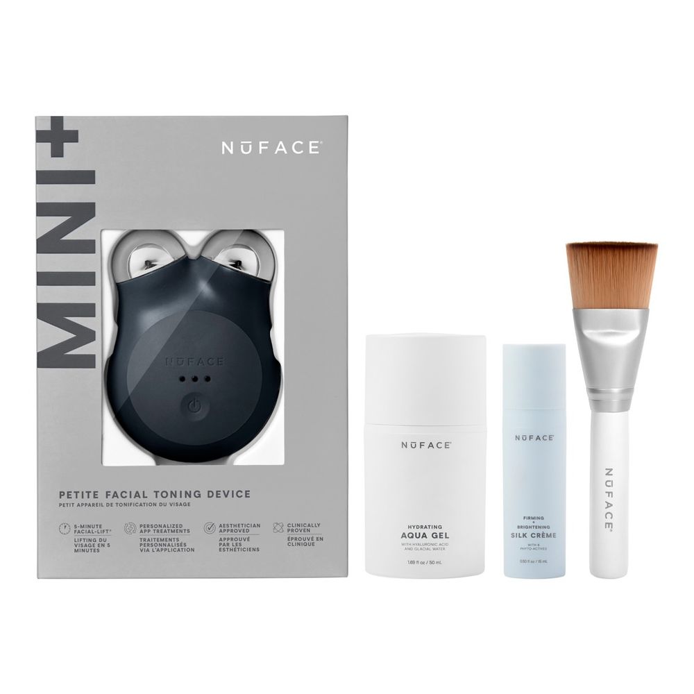 NuFace Mini+ Starter Kit uređaj za njegu lica Midnight Black slika 1