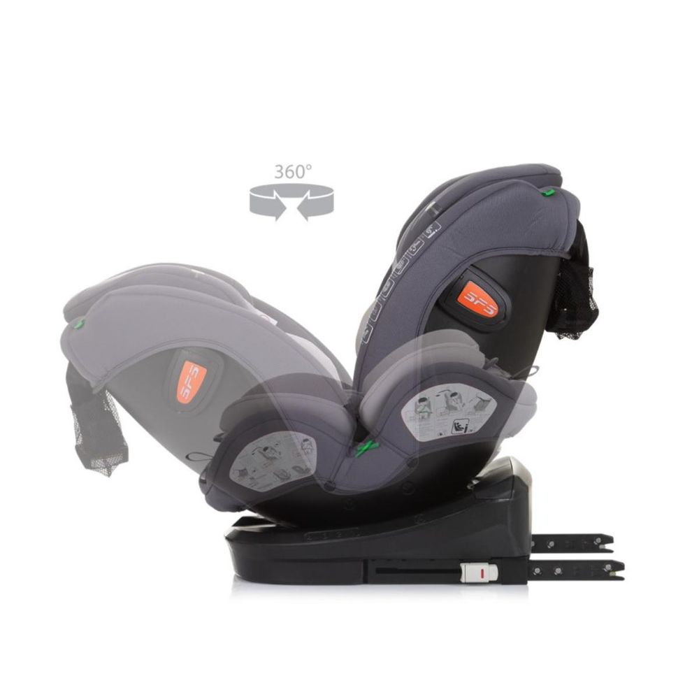 Chipolino Autosjedalica Volare i-Size 40-150cm Isofix Stkvlr02402gn, Granite slika 7